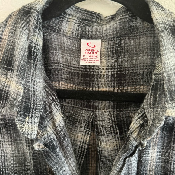 Urban Outfitters Reconstructed Vintage Distressed Flannel - Picture 2 of 5